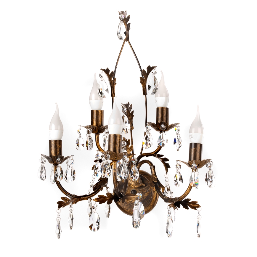 ONLI - Stenska svetilka TERESA 5xE14/6W/230V bron