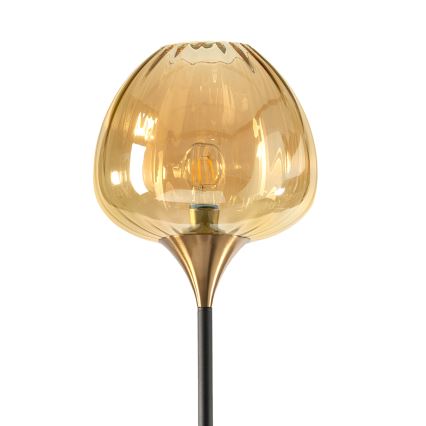 ONLI - Stoječa svetilka ELIDE 1xE27/15W/230V črna/medena