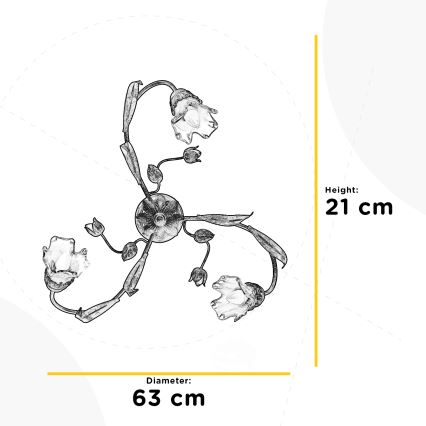 ONLI - Stropna svetilka ARIANNA 3xE14/6W/230V