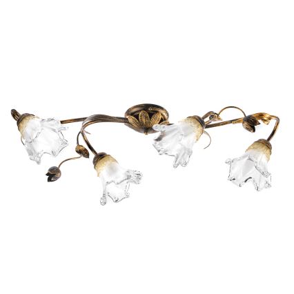 ONLI - Stropna svetilka ARIANNA 4xE14/6W/230V bronasta