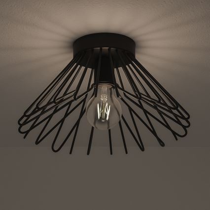 ONLI - Stropna svetilka DUCCIO 1xE27/22W/230V pr. 30 cm črna
