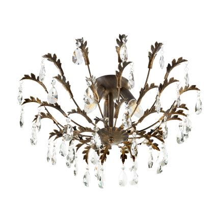 ONLI - Stropna svetilka TERESA 3xE14/6W/230V bronasta