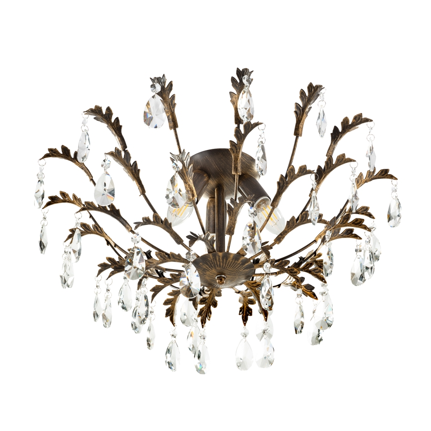 ONLI - Stropna svetilka TERESA 3xE14/6W/230V bronasta