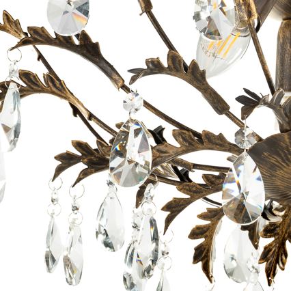 ONLI - Stropna svetilka TERESA 3xE14/6W/230V bronasta