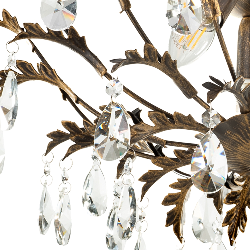 ONLI - Stropna svetilka TERESA 3xE14/6W/230V bronasta