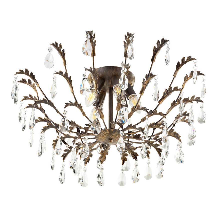 ONLI - Stropna svetilka TERESA 5xE14/6W/230V bronzasta