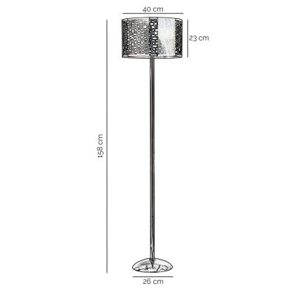 ONLI - Talna svetilka BRUCE 1xE27/15W/230V mat krom