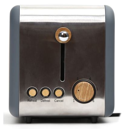 Opekač za kruh 900W/230V nerjaveče jeklo/siv