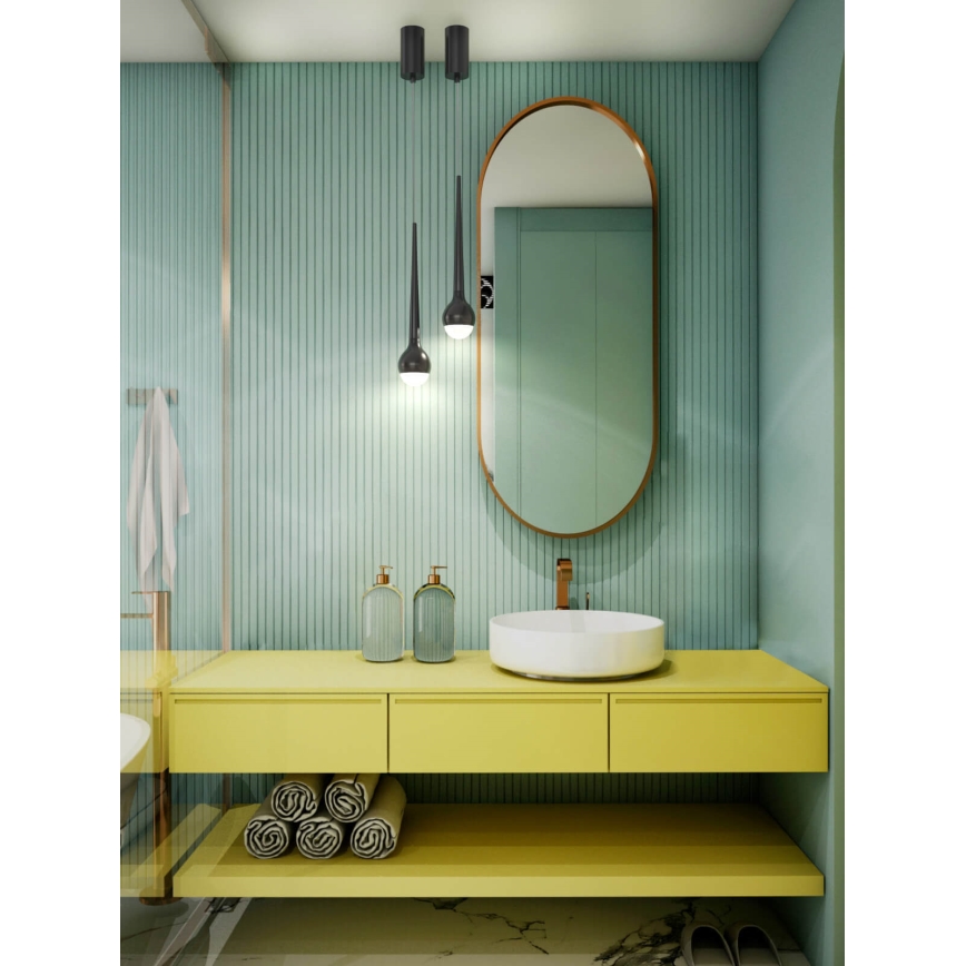 Open Design OR80247 - LED lestenec na kablu CAPPI LED/5W/230V črna