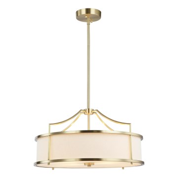 Open Design OR80896 - Lestenec na drogu STANZA 4xE27/15W/230V premer 55 cm medena/bela