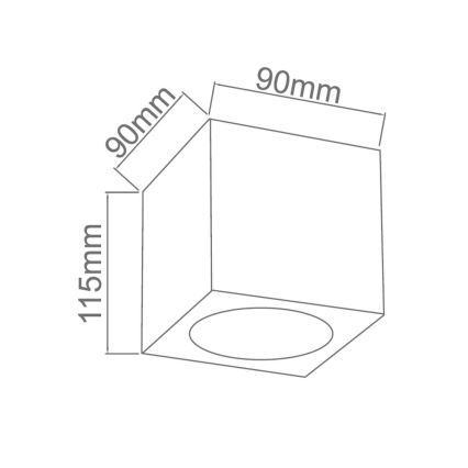 Open Design OR81046 - Točkovno svetilo CUBO 1xG9/8W/230V črna/sijajni krom