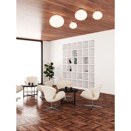 Open Design OR81169 - Stropna svetilka PALLA 1xE27/12W/230V premer 40 cm sijajni krom