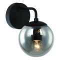 Open Design OR81411 - Stenska svetilka BAO 1xE27/8W/230V črna/dimno siva