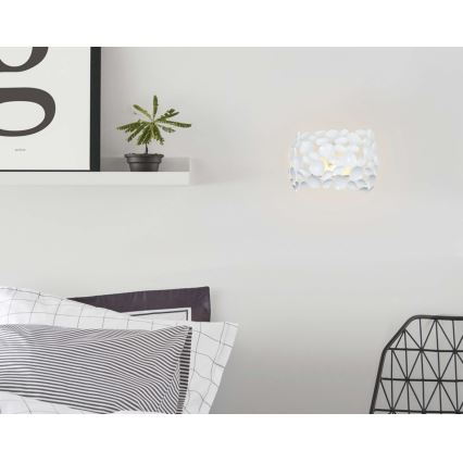 Open Design OR81466 - Stenska svetilka CARERA 1xG9/7W/230V bela