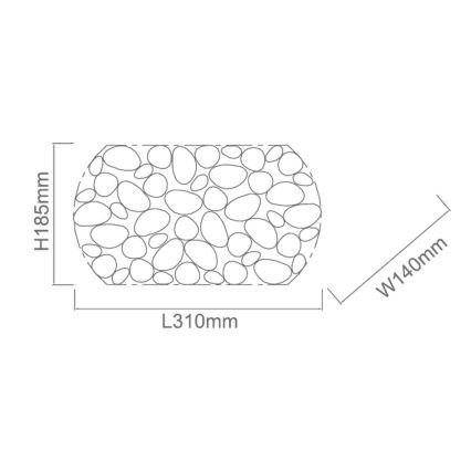 Open Design OR81466 - Stenska svetilka CARERA 1xG9/7W/230V bela