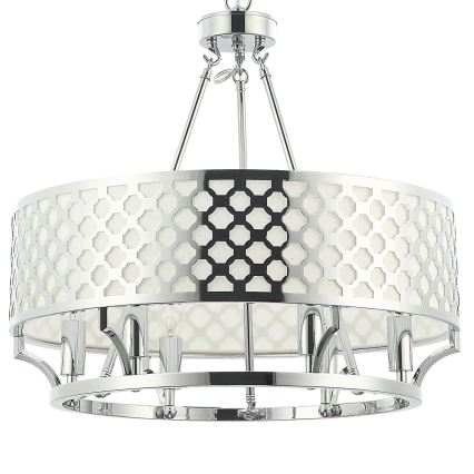 Open Design OR84375 - Lestenec na verigi VERNO 6xE14/12W/230V premer 55 cm sijajni krom