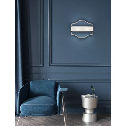 Open Design OR84504 - Stensko svetilo GERDO 2xE14/12W/230V sijajni krom/bela