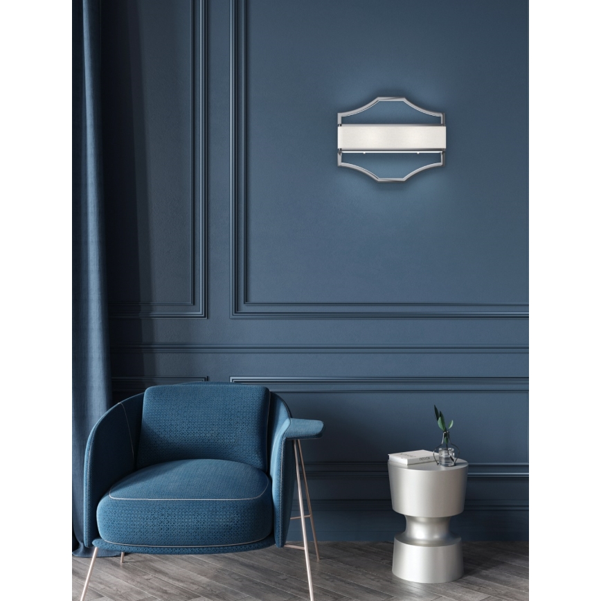 Open Design OR84504 - Stensko svetilo GERDO 2xE14/12W/230V sijajni krom/bela