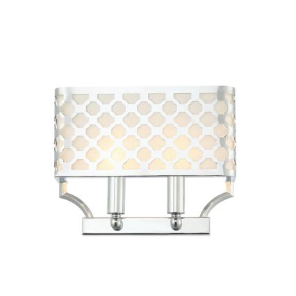 Open Design OR84597 - Stenska svetilka VERNO 2xE14/12W/230V sijajni krom