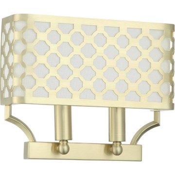 Open Design OR84603 - Stenska svetilka VERNO 2xE14/12W/230V iz medenine