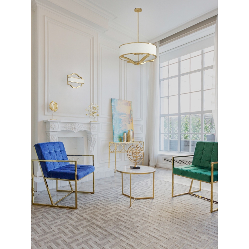 Open Design OR84825 - Stropni lestenec na drogu GERDO 4xE27/12W/230V zlata/bela