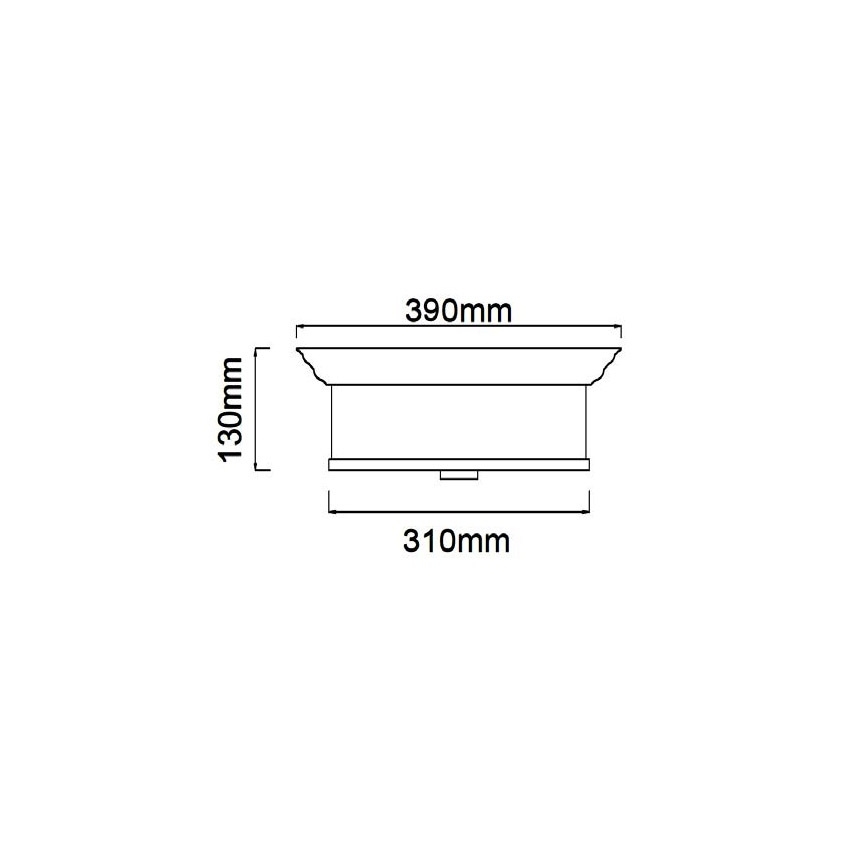 Open Design OR84863 - Stropna svetilka FAMBURO 3xE14/12W/230V, premer 31 cm, sijajni krom
