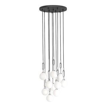 Open Design OR85358 - Lestenec na jeklenem kablu ERO 10xG9/8W/230V, sijajni krom