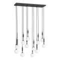 Open Design OR85464 - Lestenec na jekleni vrvici ERO 12xG9/8W/230V črna