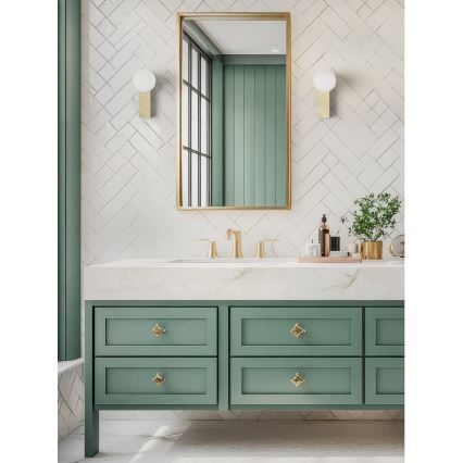 Open Design OR85532 - Kopalniško stensko svetilo BOLETTA 1xG9/8W/230V IP44 medenina