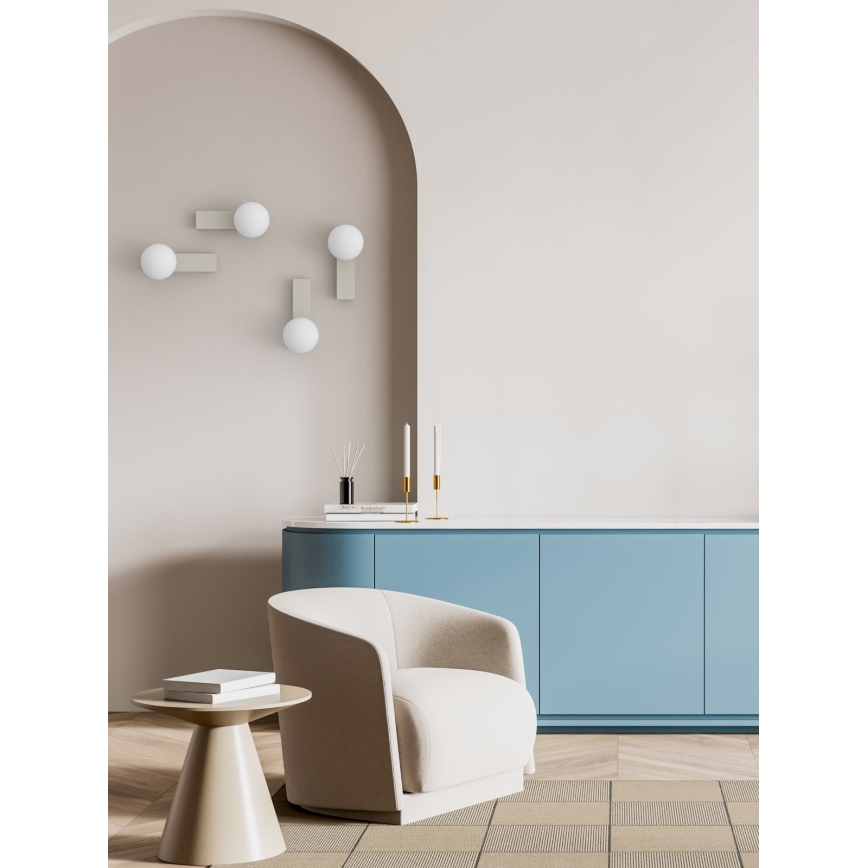 Open Design OR85549 - kopalniško stensko svetilo BOLETTA 1xG9/8W/230V IP44 bež