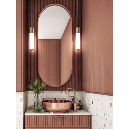 Open Design OR85723 - LED lestenec na kablu OMI LED/10W/230V medenina