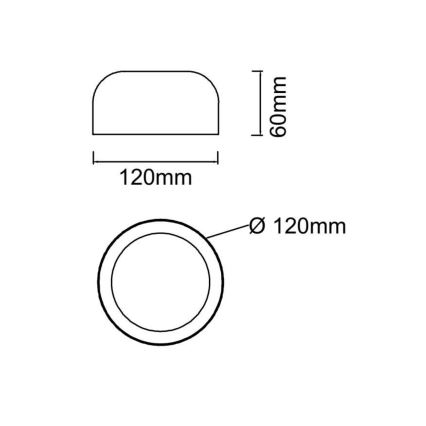 Open Design OR85884 - stropna LED svetilka CEDRONE LED/8W/230V 3000/4500/6500K pr. 12 cm bela