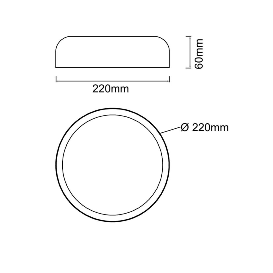 Open Design OR85914 - LED stropna svetilka CEDRONE LED/14W/230V 3000/4500/6500K premer 22 cm bela