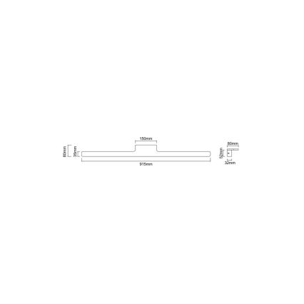 Open Design OR86157 - LED osvetlitev za kopalniško ogledalo LUCE LED/12W/230V 3000/4500/6500K 91,5 cm IP44 sijajni krom