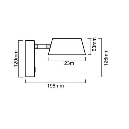 Open Design OR86546 - LED stenska svetilka TIMO LED/6W/230V 3000/4500/6500K bež