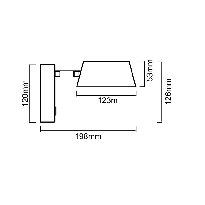 Open Design OR86546 - LED stenska svetilka TIMO LED/6W/230V 3000/4500/6500K bež