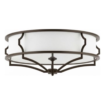 Open Design OR86607 - Stropna svetilka STESSO 4xE27/12W/230V, premer 65 cm, rjava