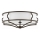 Open Design OR86614 - Stropna svetilka STESSO 6xE27/12W/230V premer 85 cm rjava