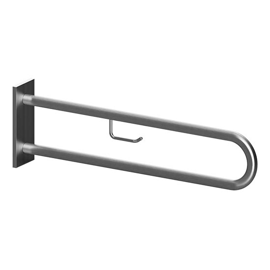Oporni ročaj 10,3x25,3 cm nerjavno jeklo/srebrna