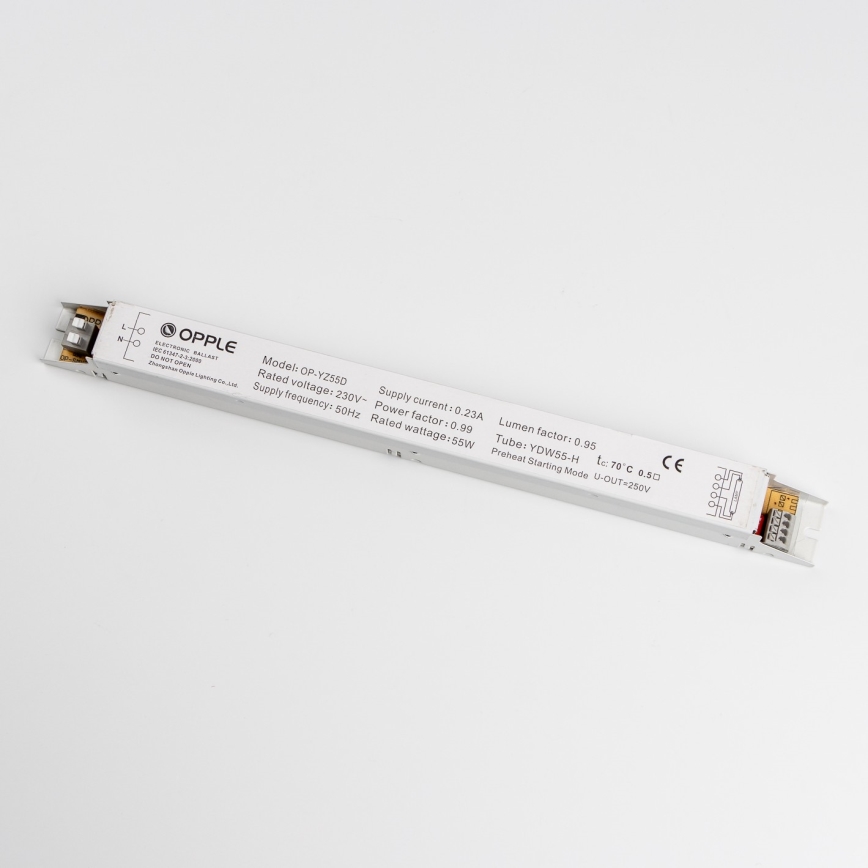 OPPLE 03309 - Električna predstikalna naprava za fluorescentne žarnice PLH V2.0 55W YZ 55D