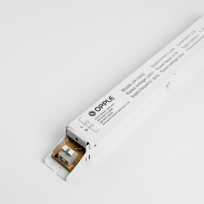 OPPLE 03309 - Električna predstikalna naprava za fluorescentne žarnice PLH V2.0 55W YZ 55D