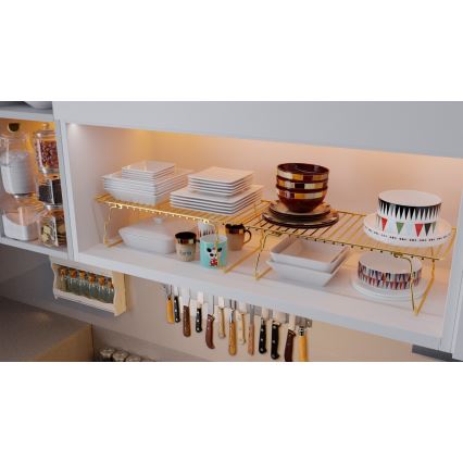 Organizator polic 42x19 cm zlata