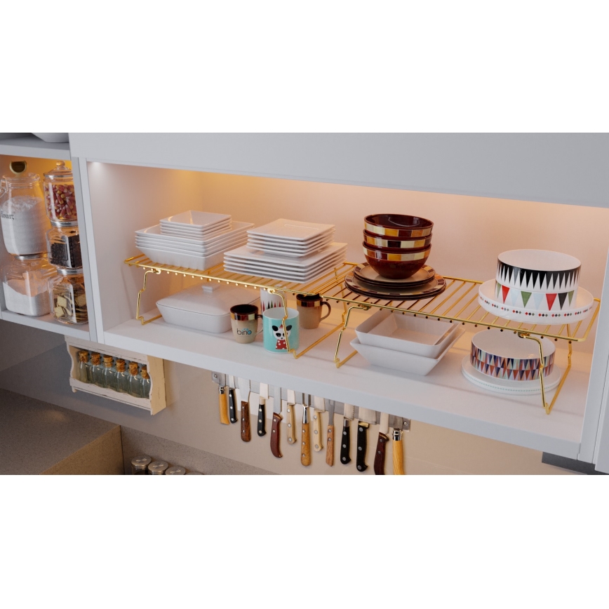 Organizator polic 42x19 cm zlata