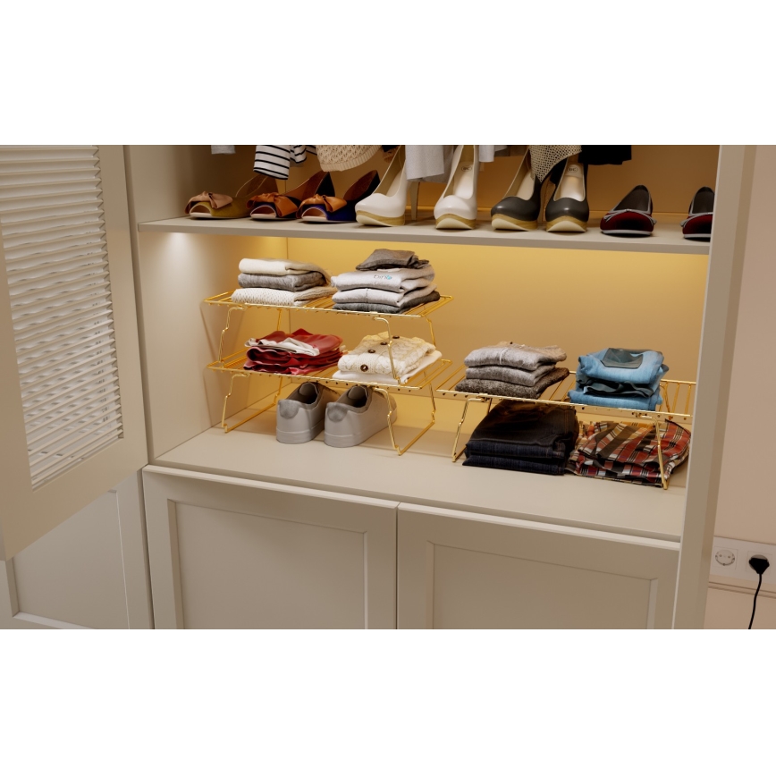 Organizator polic 42x19 cm zlata