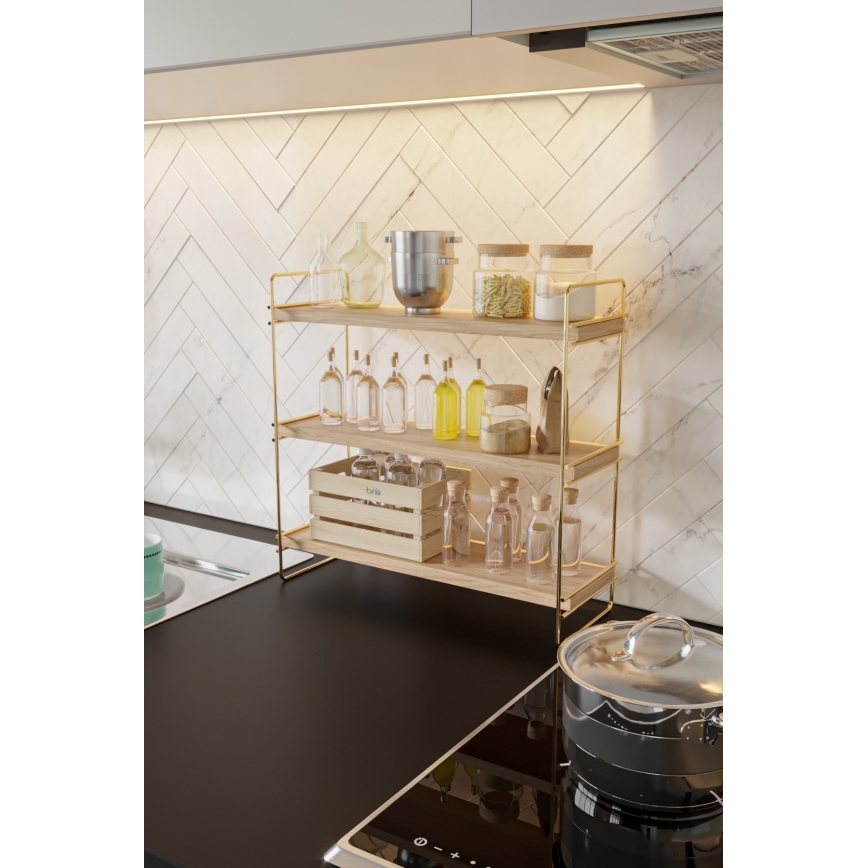 Organizator polic 45x40 cm zlata/rjava