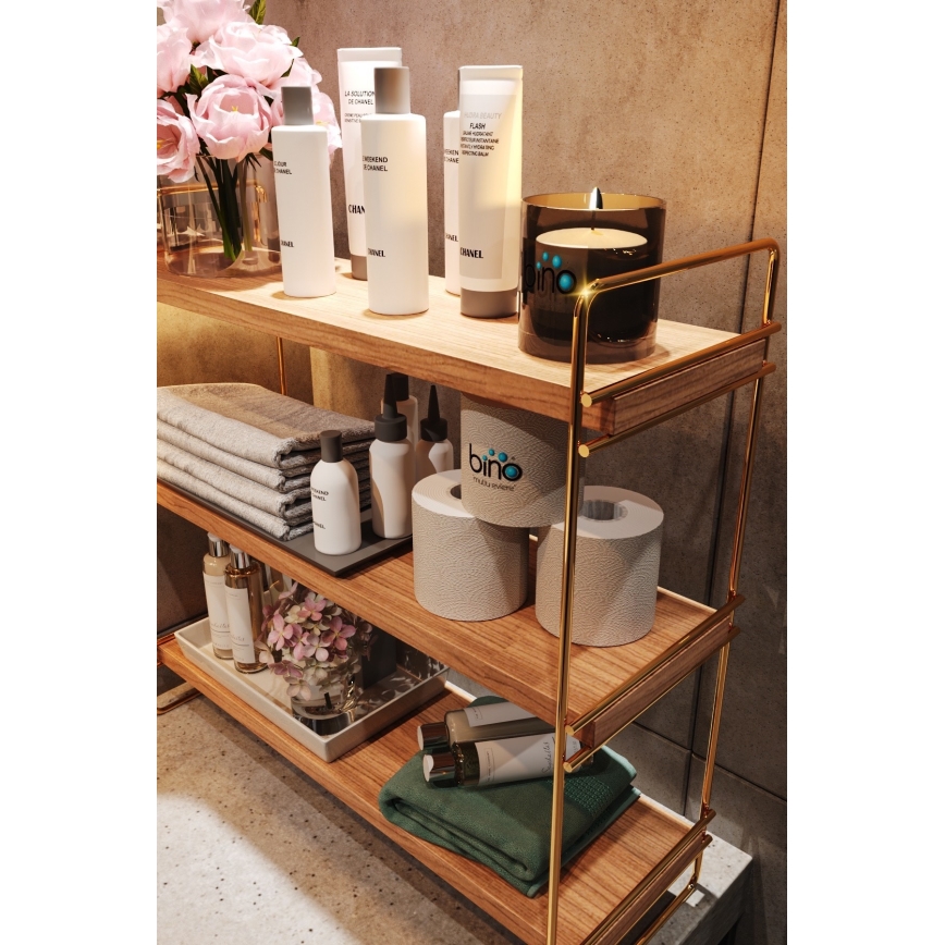 Organizator polic 45x40 cm zlata/rjava
