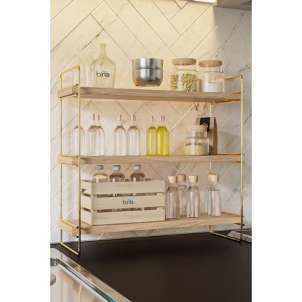Organizator polic 45x40 cm zlata/rjava