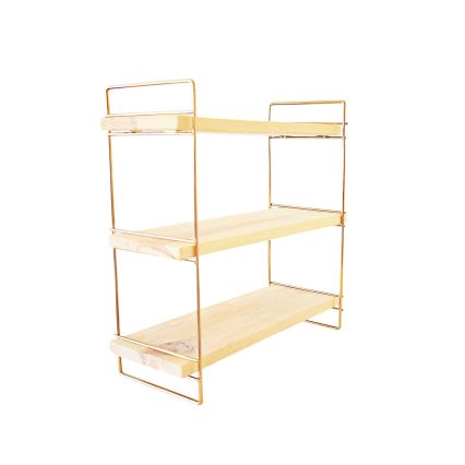 Organizator polic 45x40 cm zlata/rjava