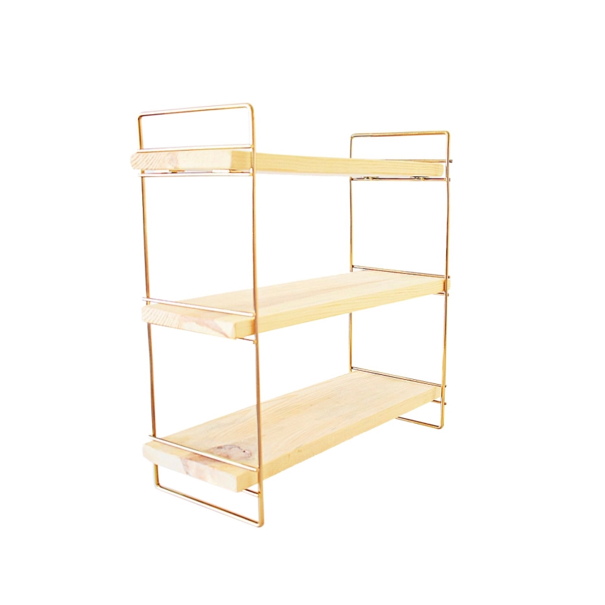 Organizator polic 45x40 cm zlata/rjava