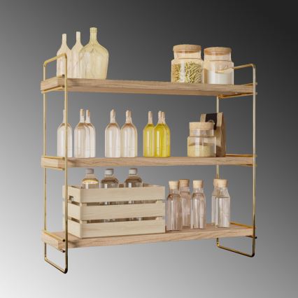Organizator polic 45x40 cm zlata/rjava